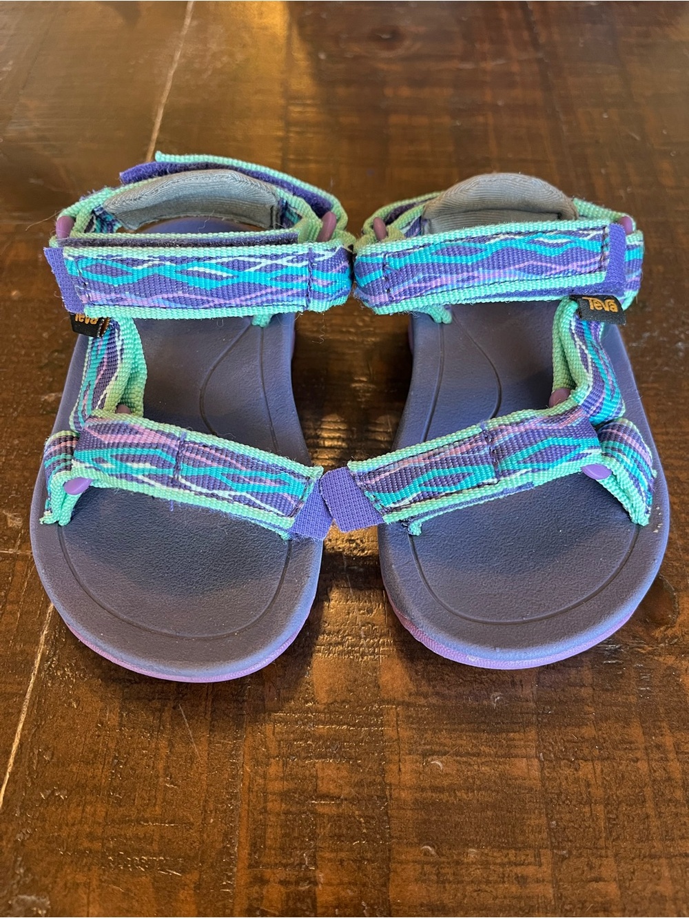 Teva Kids Purple, Teal & Aqua Strappy Sandals - Baby size 4